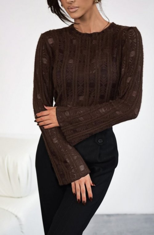 Sweter NAVIA brązowy