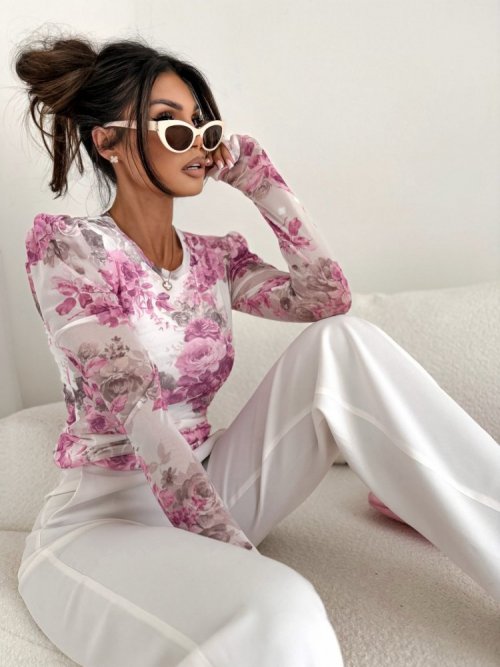 Bluzka z siateczki MIA róże