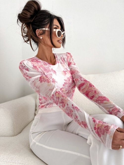 Bluzka z siateczki MIA flower touch