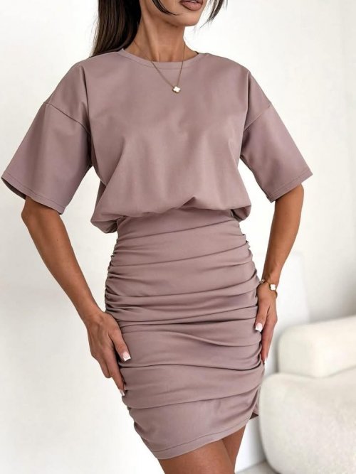 Sukienka ZUZA brudny róż