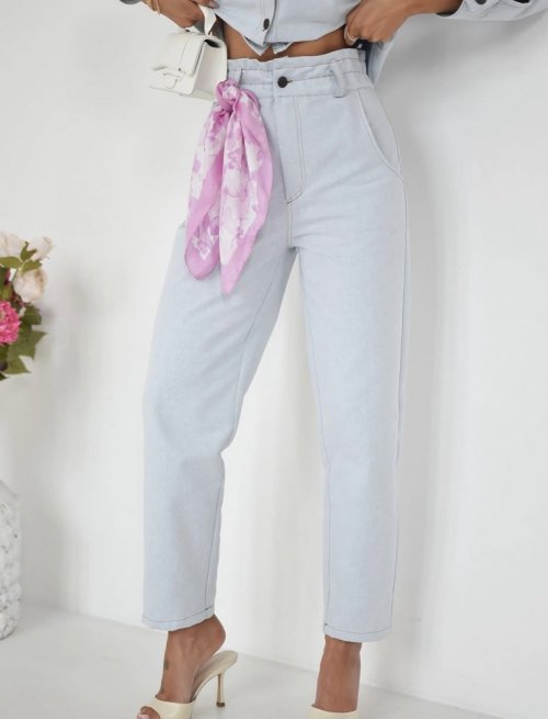 Spodnie jeansowe CHILLIN jasny jeans