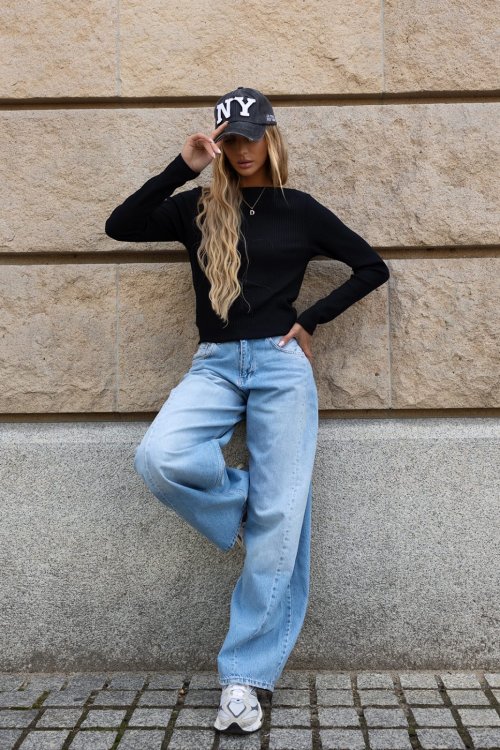 Bluzka longsleeve BEA czarna