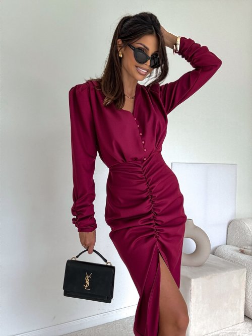 Sukienka PANAMA bordowa