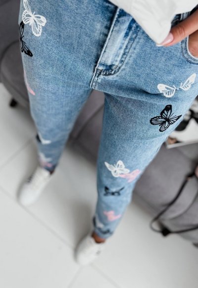 Spodnie BUTTERFLIES jasny jeans 1