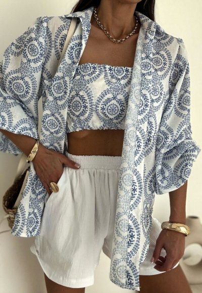 Koszula MEMPHIS boho biała 6