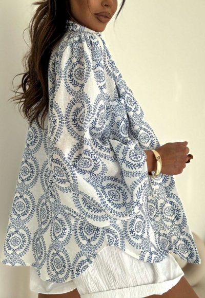 Koszula MEMPHIS boho biała 7