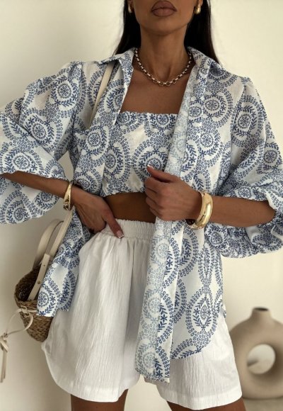 Koszula MEMPHIS boho biała 8