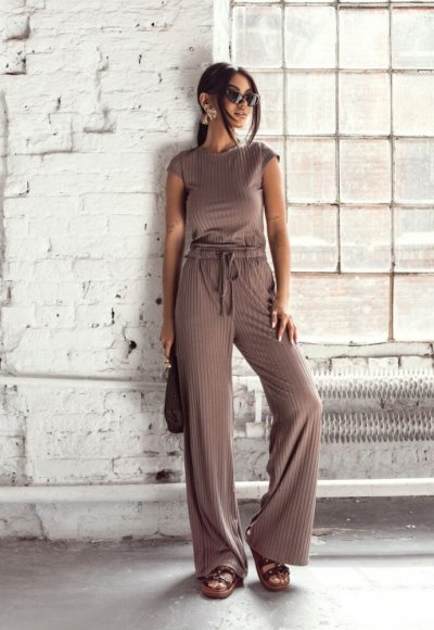 Komplet HANNA brązowy