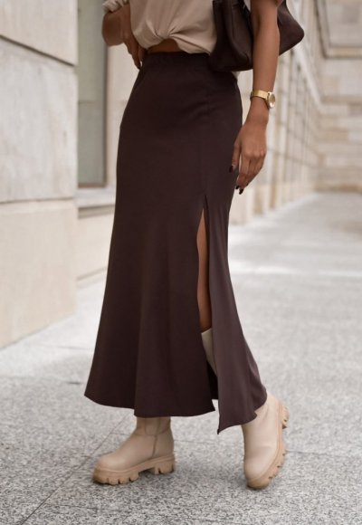 Spódnica PRESTON brązowa