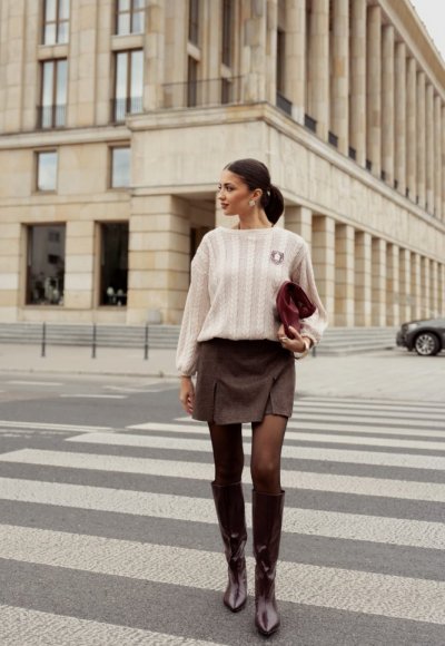 Spódnico-spodenki WERONA brązowe