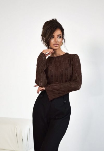 Sweter NAVIA brązowy 2