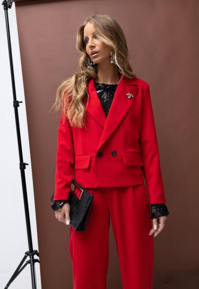 Marynarka MASSIMO czerwona 3