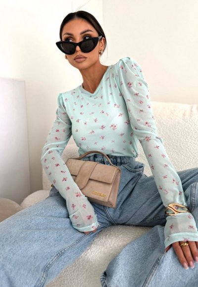 Bluzka z siateczki MIA w drobne kwiatuszki 2