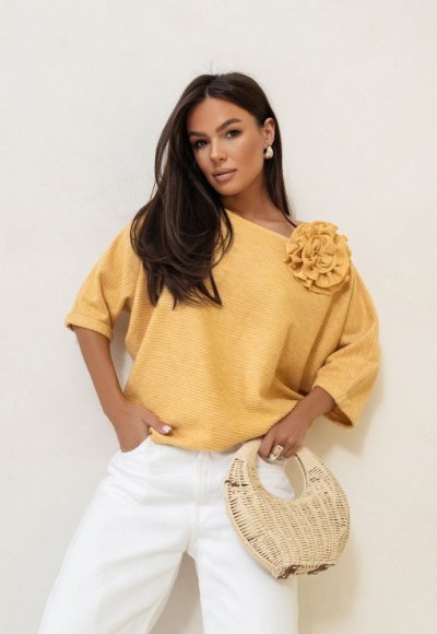 Sweter WENDY żółty 2