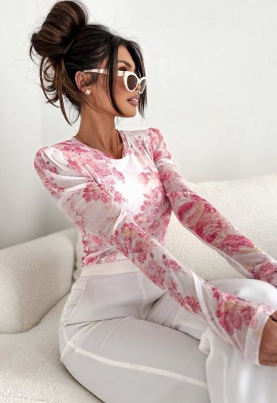 Bluzka z siateczki MIA flower touch