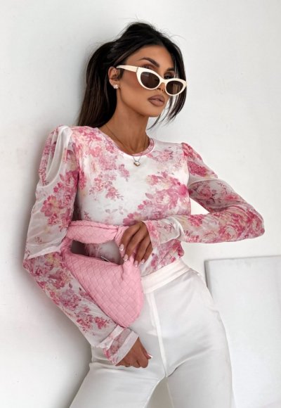 Bluzka z siateczki MIA flower touch 1