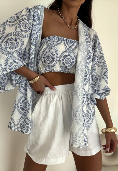 Koszula MEMPHIS boho biała 3