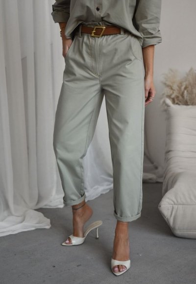 Spodnie jeansowe CHILLIN khaki 2