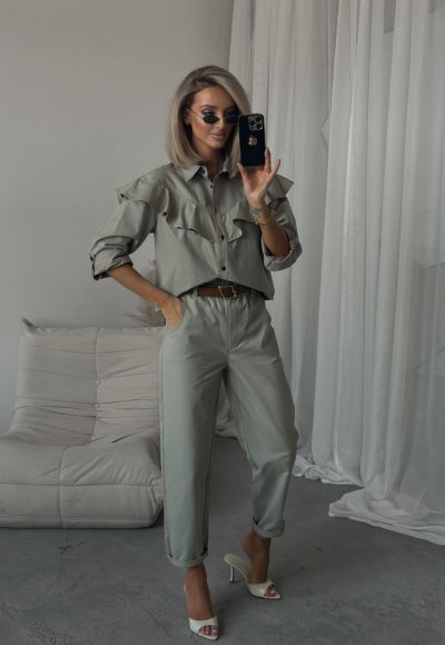 Katana jeansowa FRESIA khaki 3