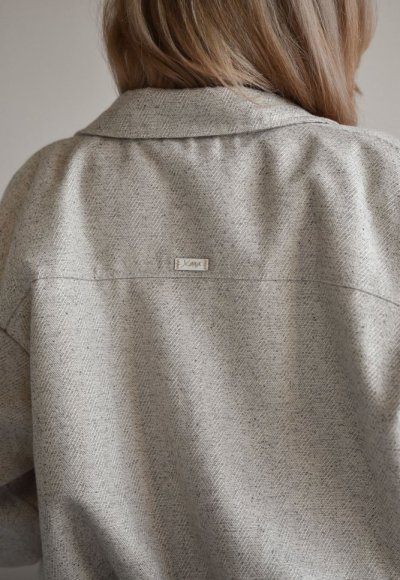 Kurtka MARLA z tkaniny w jodełkę 1