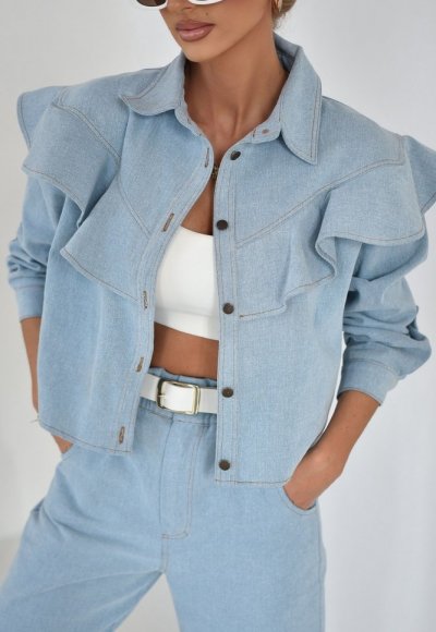 Katana jeansowa FRESIA błękitna 4