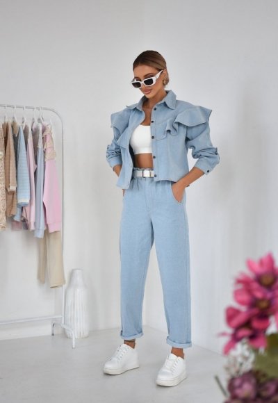 Katana jeansowa FRESIA błękitna 5