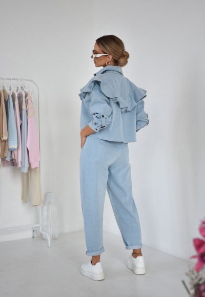 Katana jeansowa FRESIA błękitna 7