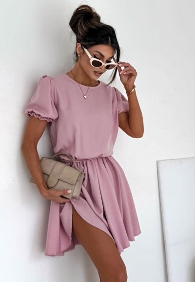 Sukienka SANTORINI pudrowy róż