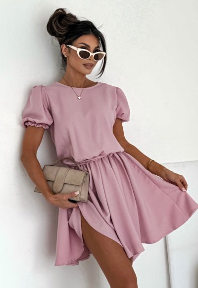 Sukienka SANTORINI pudrowy róż 1