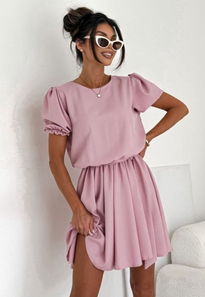 Sukienka SANTORINI pudrowy róż 2