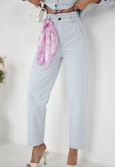 Spodnie jeansowe CHILLIN jasny jeans