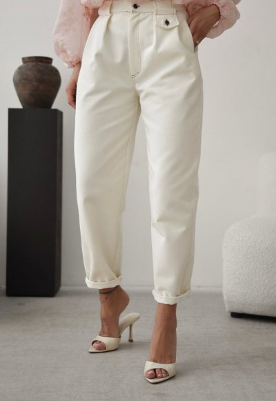 Spodnie LAMUR kremowy jeans