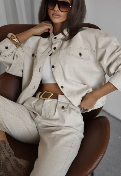 Kurtka RITA beżowy jeans 2