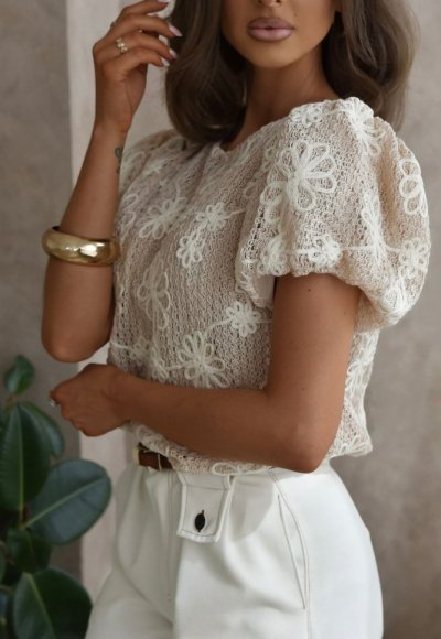 Spodnie LAMUR biały jeans 2