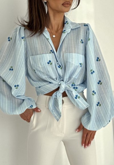 Koszula MEMPHIS bilberry błękit 4