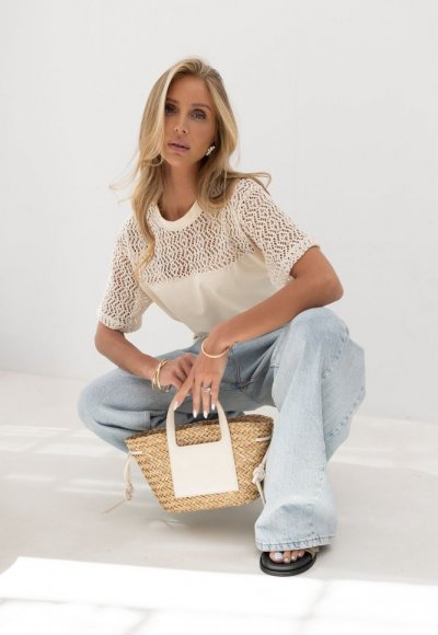 T-shirt FRANCO beżowy 1