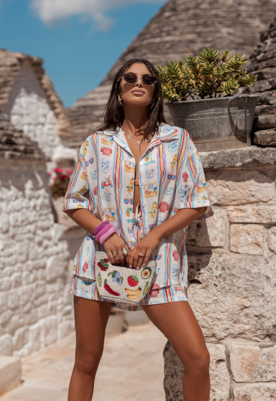 Komplet lniany CALVI dolce ecru 1