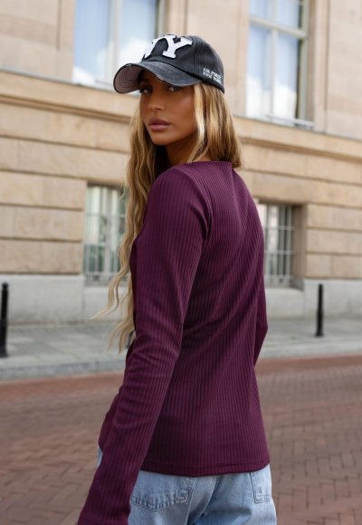 Bluzka longsleeve BEA bordowa 1