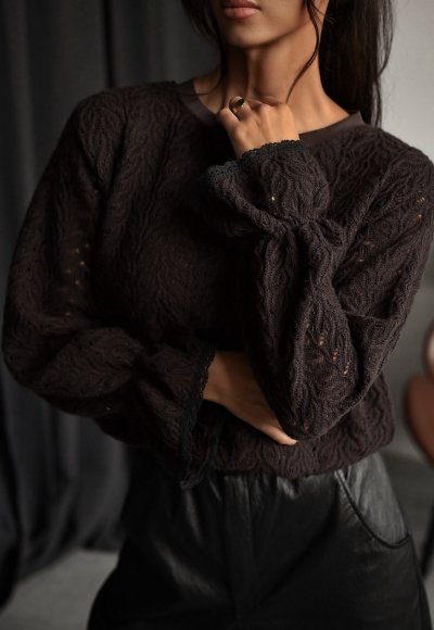 Sweter ROSE ażurowany